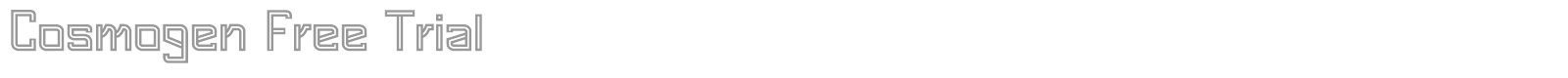 Cosmogen font preview
